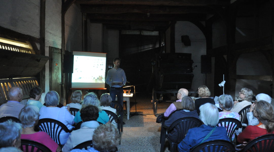 Droste-Medial auf der Tenne im Haus Rüschhaus. Foto: Sandra Siuts